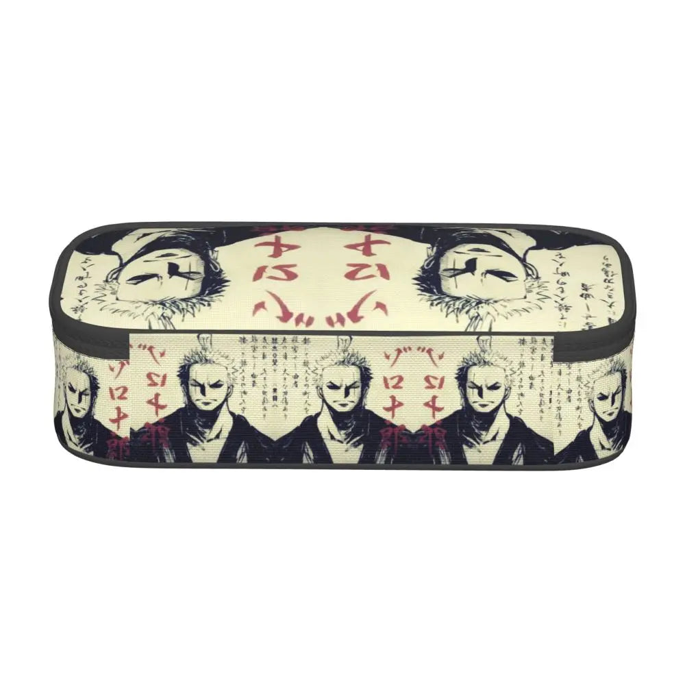 Custom One P-Pieces Cute Pencil Case Boys Girls Large Capacity Straw Hat Pirates Skull Pencil Bag Students Stationery