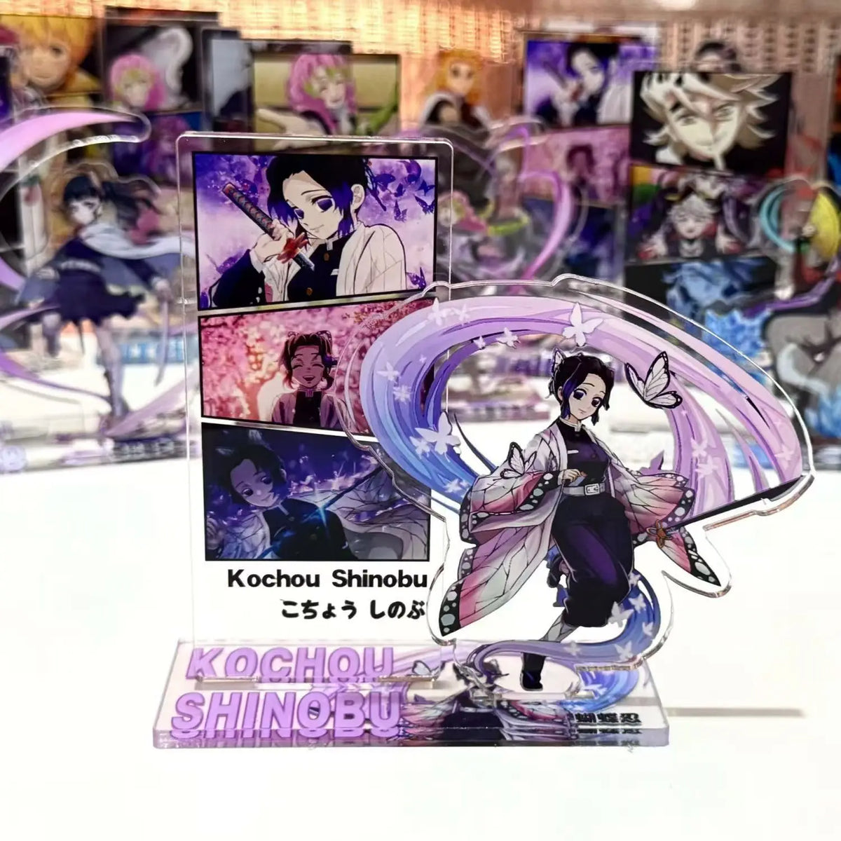 Demon Slayer Creative Double Standee Anime Desktop Decoration, Exquisite Ornament, Gift for Friends or Collection