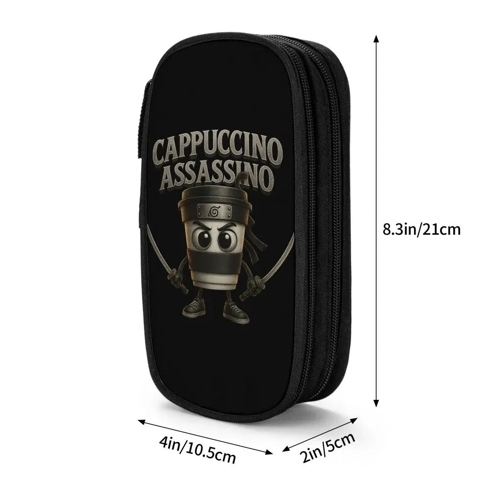 Italian Brainrot Tralalero Tralala Pencil Cases Pencil Pouch Pen Box for Student Big Capacity Bag School Supplies Stationery