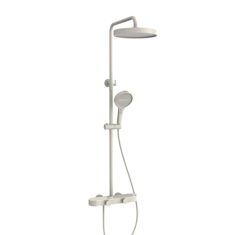 VGX Shower System Set Bathroom Shower Faucet Set 3-way Rainfall Shower Set Shower Mixer Crane with Hand Shower Set Grey White