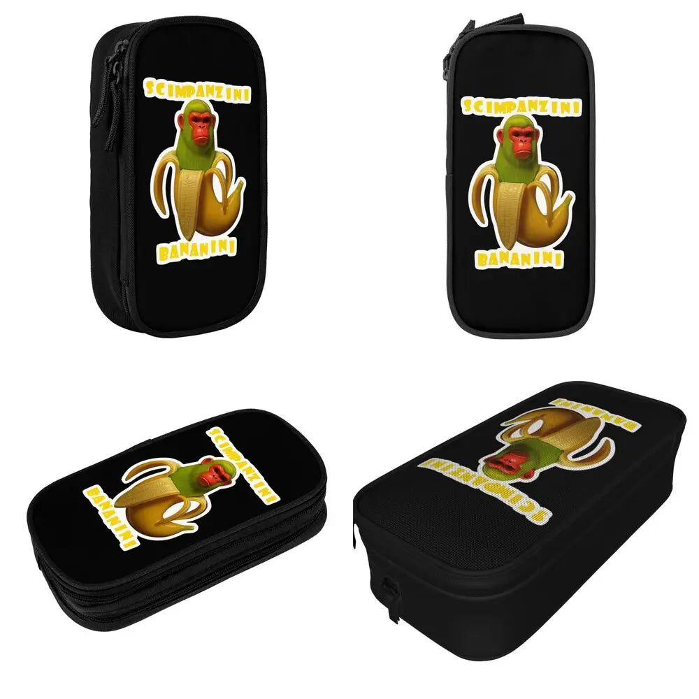Italian Brainrot Tralalero Tralala Pencil Cases Pencil Pouch Pen Box for Student Big Capacity Bag School Supplies Stationery
