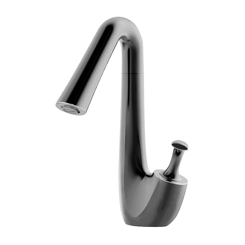 New Arrival Basin Faucet Hot and Cold Bathroom Single Lever Brass Black Rose Gold Rotation Sink Mixer Tap Decked