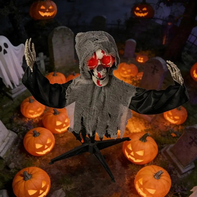 Halloween Skeletons Decoration With Motion Light And Sound Multiple Scene Horror Party Props For Scary Party Outdoor Y5GB