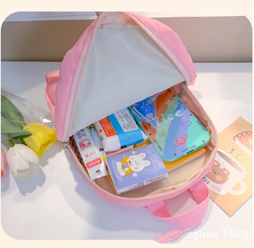 Plush 3D Unicorn Backpack for Girls Kids Children SchoolBag Cute Cartoon School Bags Kindergarten Preschool Baby Shoulder Bag
