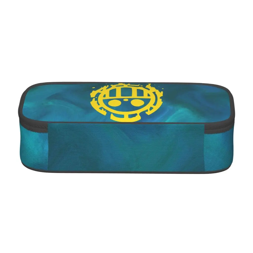 Custom One P-Pieces Cute Pencil Case Boys Girls Large Capacity Straw Hat Pirates Skull Pencil Bag Students Stationery