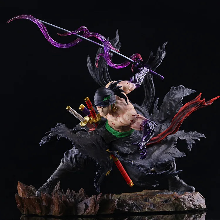 35CM Anime Figure One Piece Roronoa Zoro Figurine Pvc Gk Statue Figurine Model Doll Collection Room Decora Desk Toys Gift
