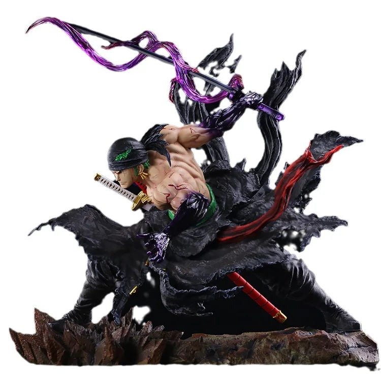 35CM Anime Figure One Piece Roronoa Zoro Figurine Pvc Gk Statue Figurine Model Doll Collection Room Decora Desk Toys Gift