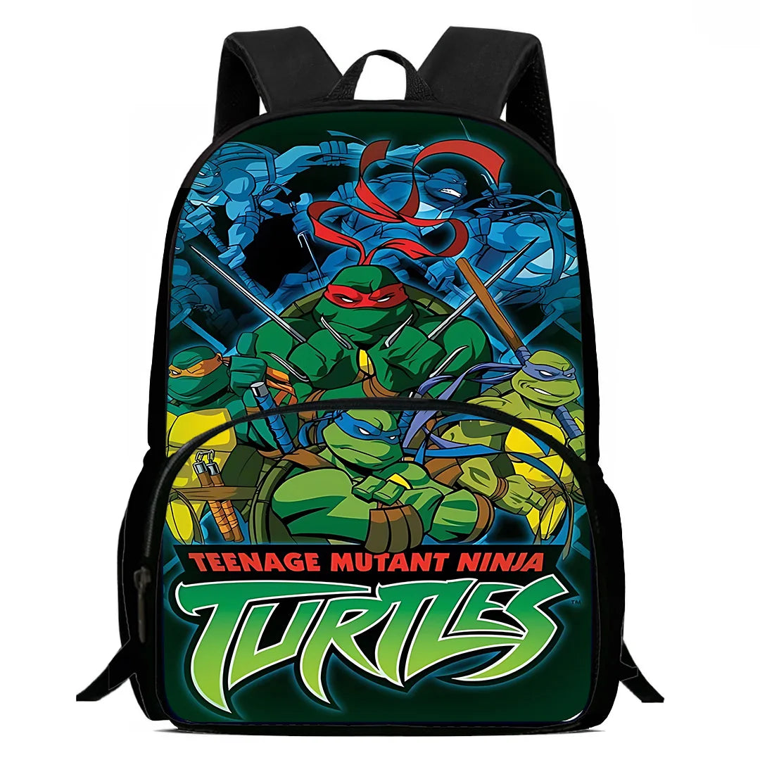 Child Backpacks Shoulder Bag Pencil Case Pupil Large Capacity For N-ninjas Turtless School Bags for Boys Girls Best Gift