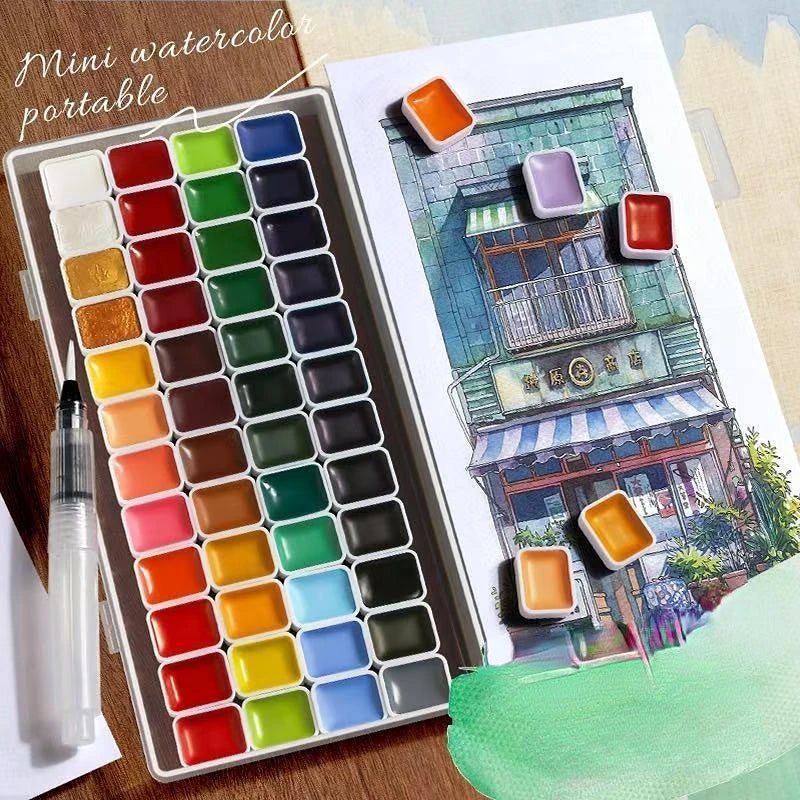 Artist watercolor paint 130/98/60/24 colors art set professional drawing pigment art supplies Nail art