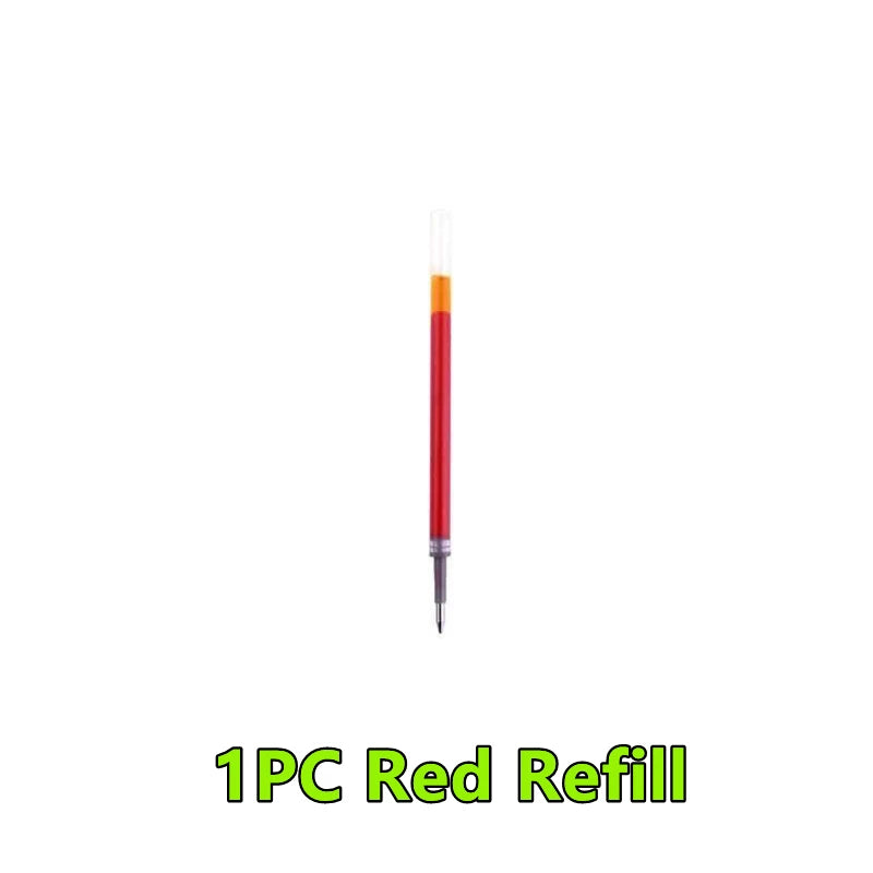 1-12PCS Retractable Red Blue Black Ink Gel Pens Colored Aesthetic Stationery Pen Supplies Ballpoint Office Pencil Writing School