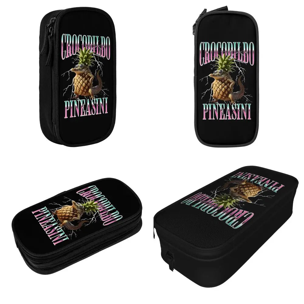Italian Brainrot Tralalero Tralala Pencil Cases Pencil Pouch Pen Box for Student Big Capacity Bag School Supplies Stationery