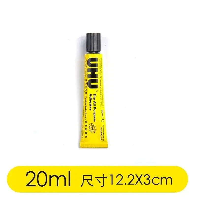 UHU German Soft Tough Super Glue Multi-Material Strong Adhesive Quick Dry for Textile Metal Porcelain Rubber Paper DIY Projects