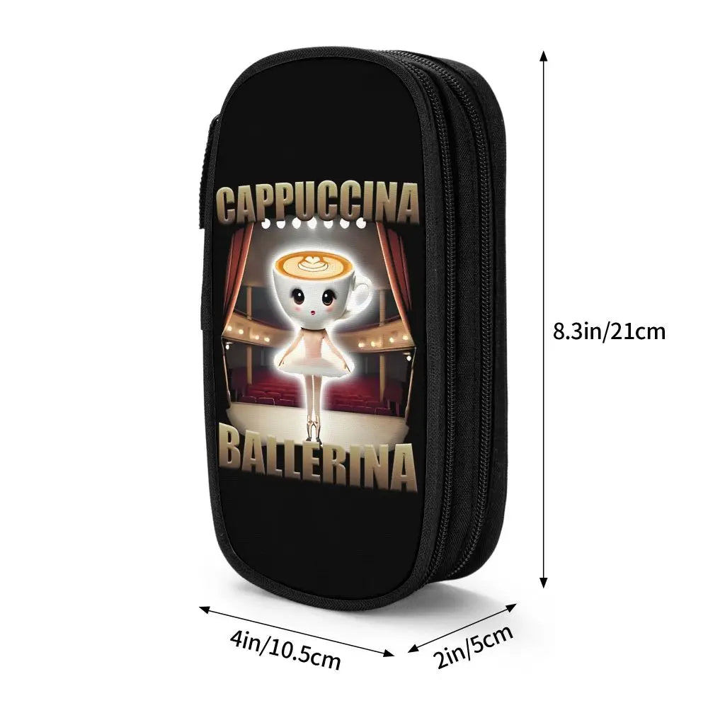 Italian Brainrot Tralalero Tralala Pencil Cases Pencil Pouch Pen Box for Student Big Capacity Bag School Supplies Stationery