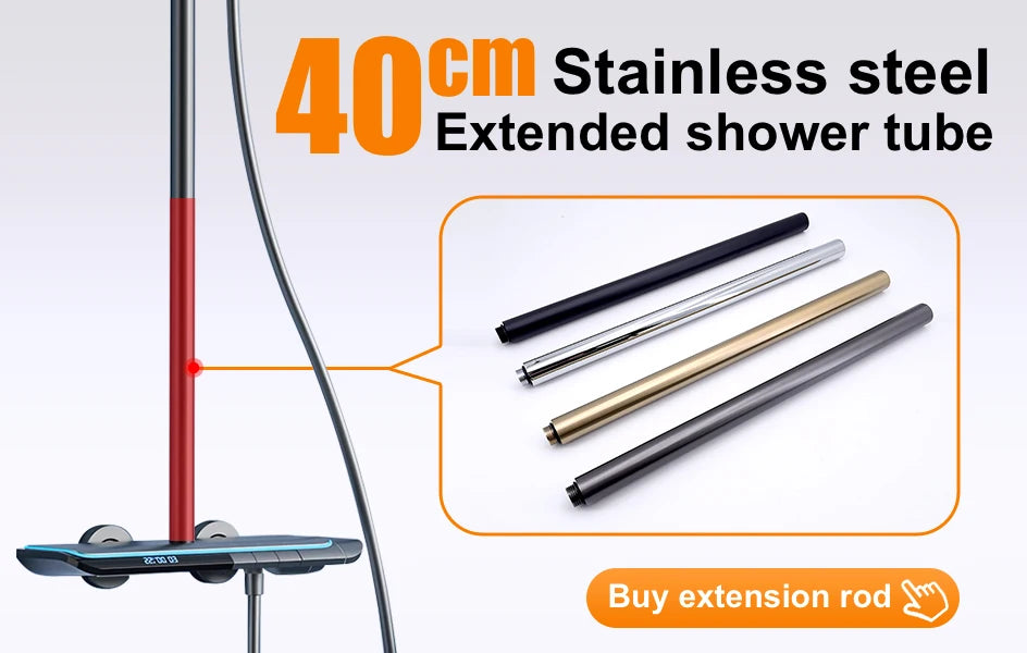 VGX Shower System Set Bathroom Shower Faucet Set 3-way Rainfall Shower Set Shower Mixer Crane with Hand Shower Set Grey White