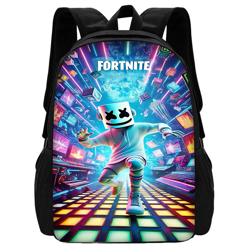 Child School Backpack with Lunch Bags ,Pencil Bags ,Hot Game Design-F-FortniteS School Bags for Boys Girls Best Gift