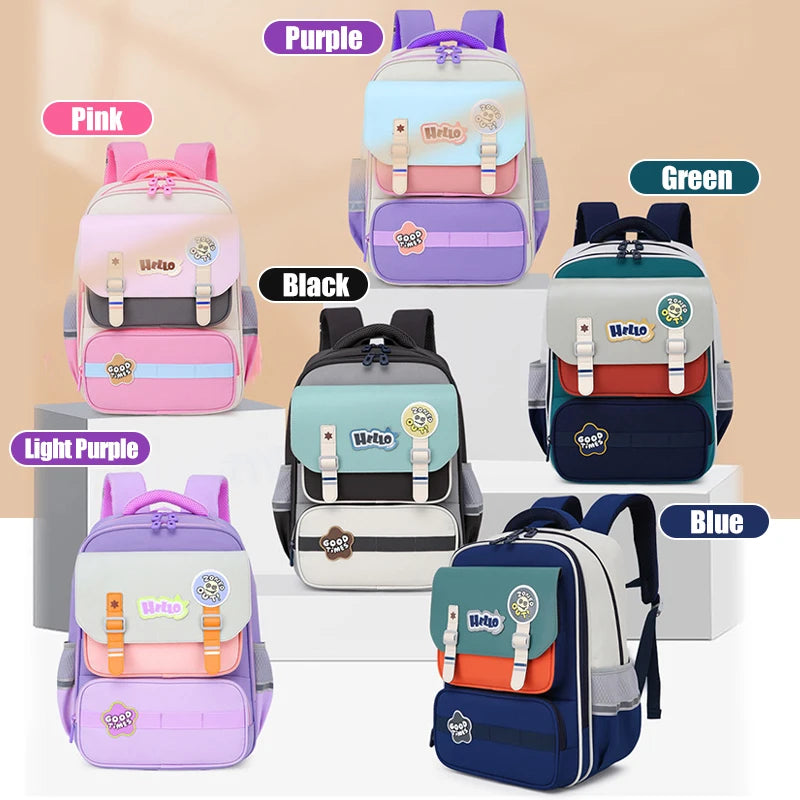 Primary school student backpack boy backpack children's backpack Kids Bookbag Girls student bag