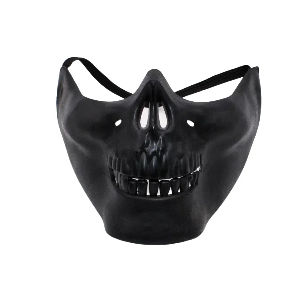 Halloween Skull Mask Creative Funny Party Props Holiday Supplies Horror Demon Accessories Men Skeleton Mask Half Face Cover