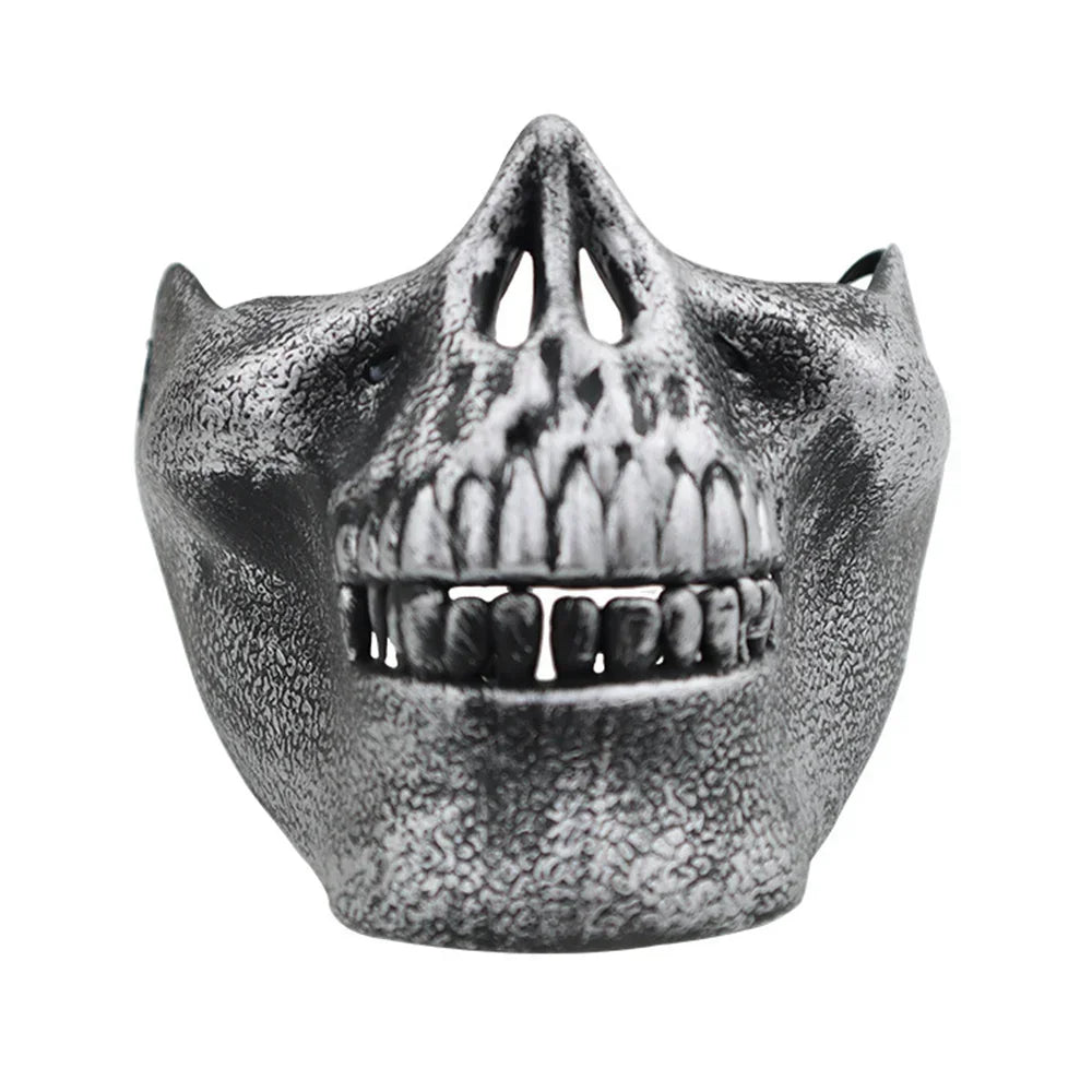 Halloween Skull Mask Creative Funny Party Props Holiday Supplies Horror Demon Accessories Men Skeleton Mask Half Face Cover