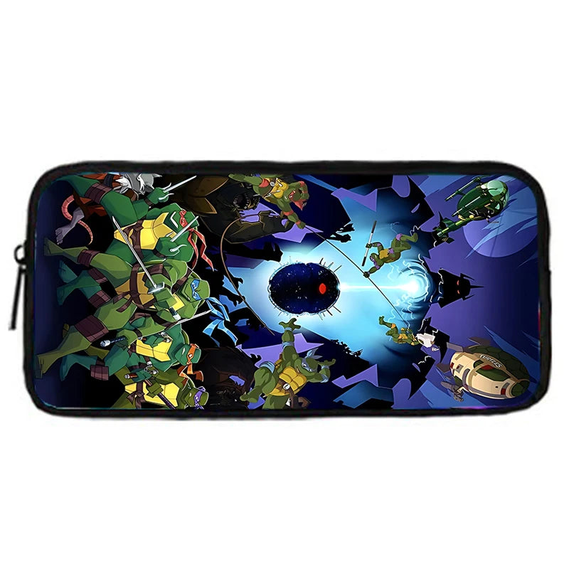 Child Backpacks Shoulder Bag Pencil Case Pupil Large Capacity For N-ninjas Turtless School Bags for Boys Girls Best Gift