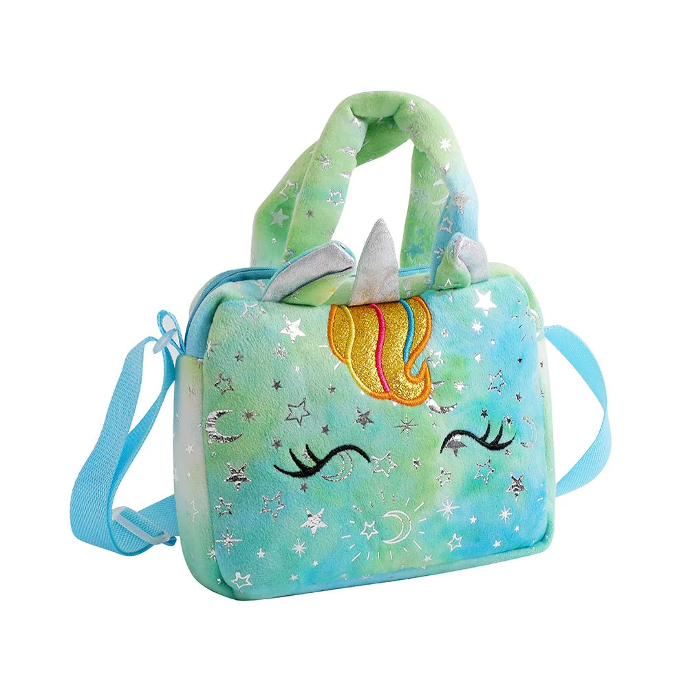 Unicorn Handbags Fashion Sweet for Girls Cute Kid Crossbody Shoulder Bag Children Birthday Party Gift Little Girl Small Purse
